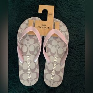 Coach Women Flip flops- size 8